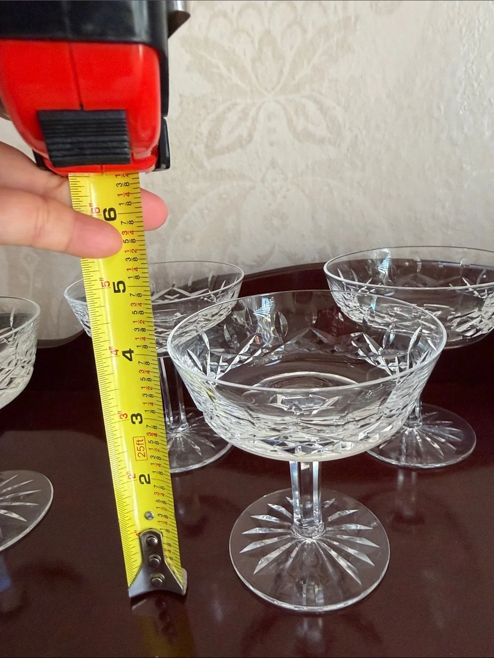 Vintage Waterford Crystal Coupe Dessert Glasses - Clear (Set of 4)